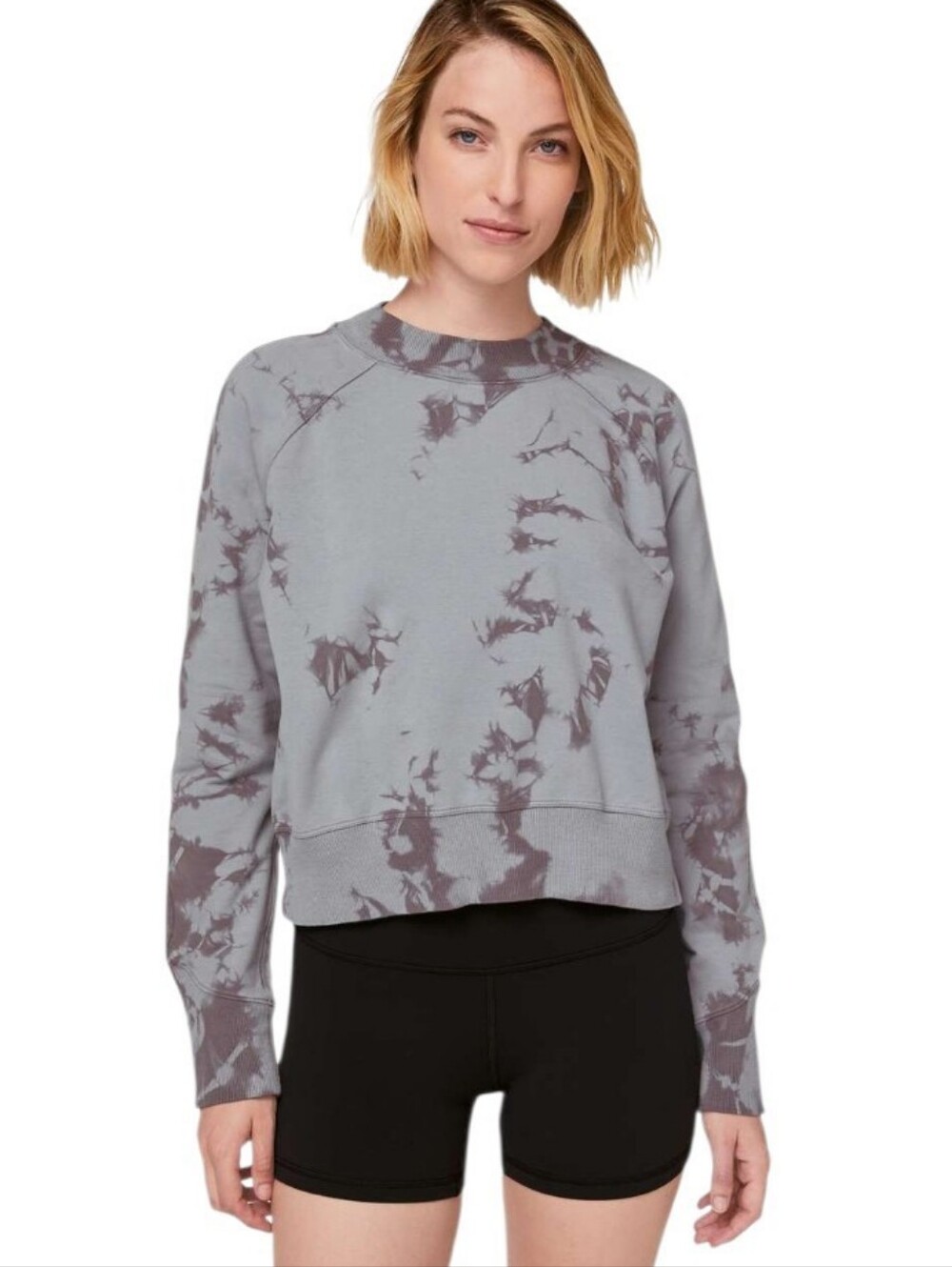 Lululemon Ready to Roll Crew Shibori Gris Magnum
